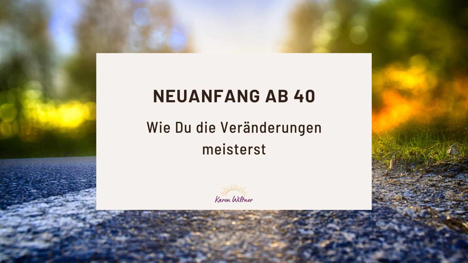 Neuanfang ab 40 Eine Straße in den Sonnenaufgang, symbolisiert den Neuanfang ab 40