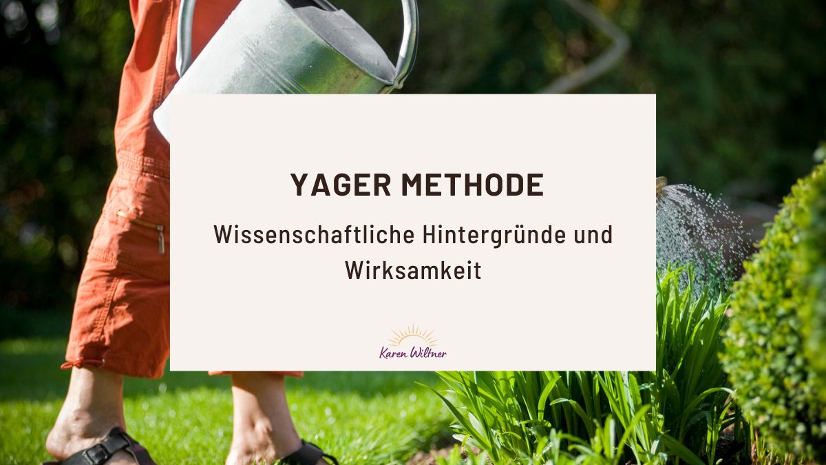 Wissenschaftliche Hintergründe und Wirksamkeit der Yager Methode Frau gießt eine Pflanze, symbolisiert das Wachsen und Pflegen neuer Verhaltensmuster durch die Yager Methode
